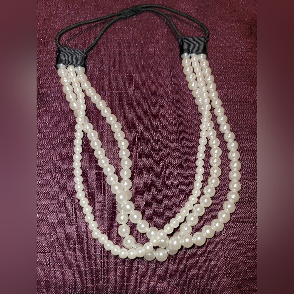 Pearl necklace/headband